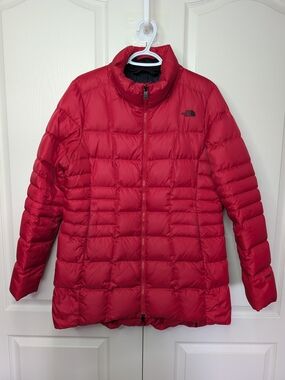 The North Face Women’s Red Quilted Puffer Jacket